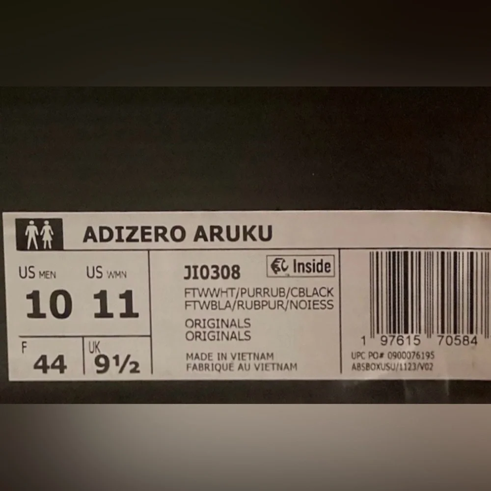 NEW Adidas Men's Adizero Aruku White Pure Ruby shoes sneakers JI0308 Size US 10